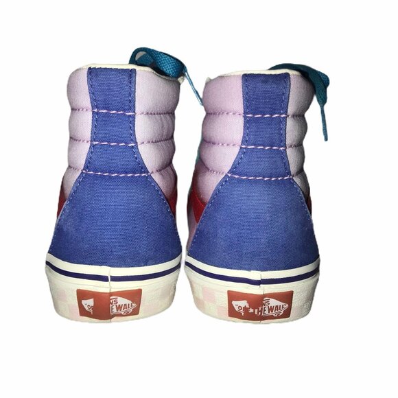 Rare Vans Vintage 1990's Color Block Sneakers B S 4 Boys Girls Retro - Picture 9 of 11